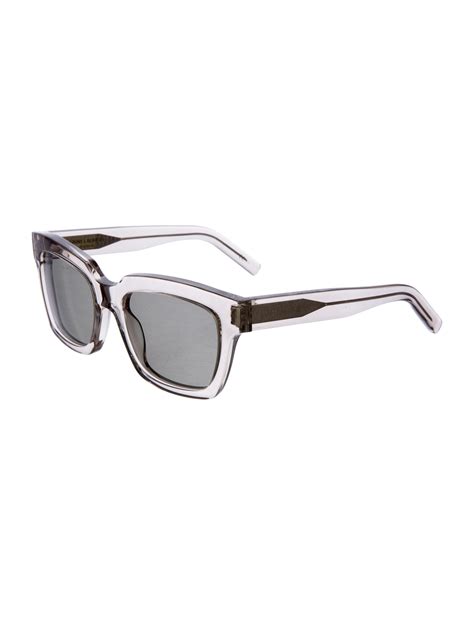 ysl yellow tinted sunglasses|saint laurent clear sunglasses.